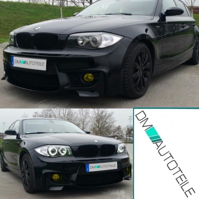 SET 2x Nebelscheinwerfer Gelb US Look für BMW 1er E81 E82 E87 E88 X1 E84 X5 E70