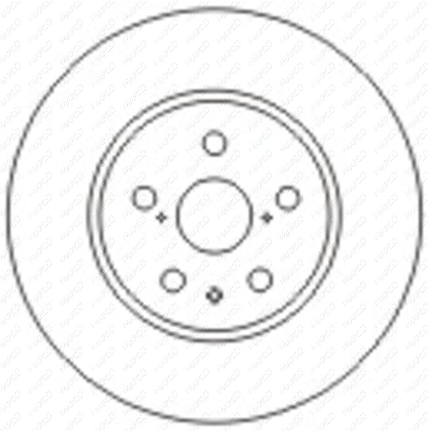 MAPCO Bremsscheibe Hinterachse 25560