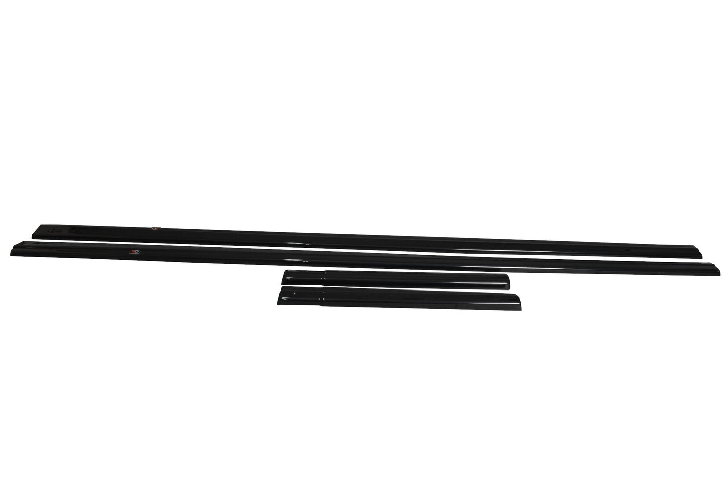 Seitenschweller Ansatz für Ford Transit Custom Mk1 FL schwarz matt