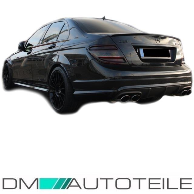 Mercedes W204 C204 Stoßstange Hinten für PDC+Diffusor +Zubehör für C63 AMG 07-15
