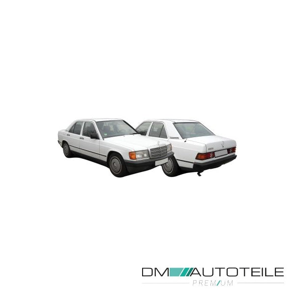 Stoßstange hinten passt für Mercedes 190 (W201) Facelift Limousine ab 1988-1993