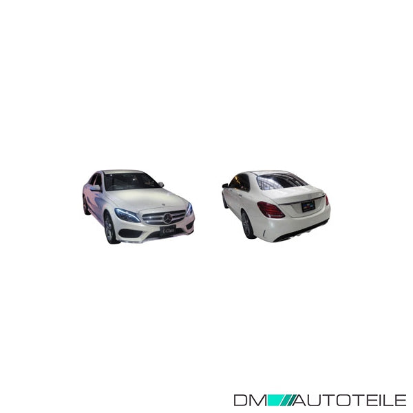 Stoßstange hinten PDC grundiert passt für Mercedes C-Klasse (W205) ab 01/2014