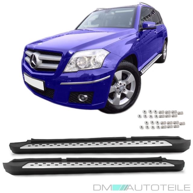 Mercedes GLK X204 Trittbretter Schweller Set Bj 08-15 inkl. Anbaumaterial