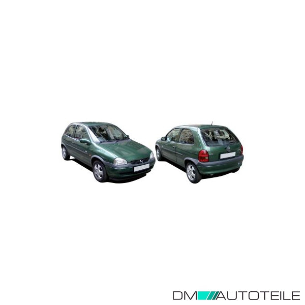 Stoßstange hinten schwarz geriffelt passt für Opel Corsa B bj 06/97-00
