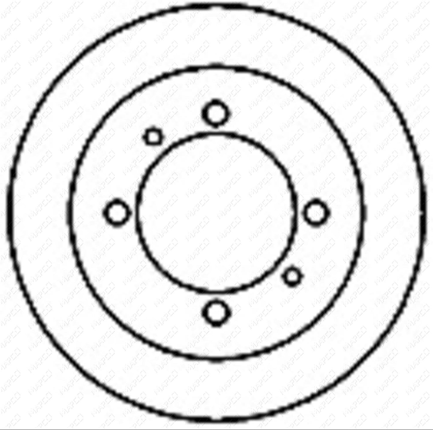 MAPCO Bremsscheibe Hinterachse 25521