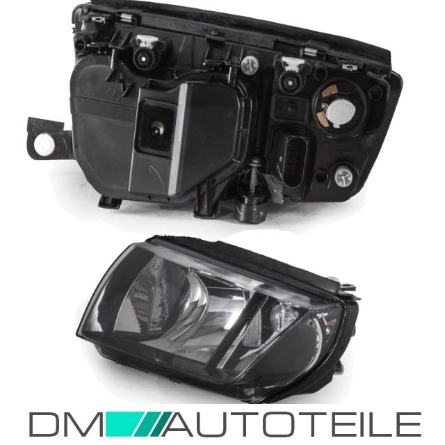 Skoda Fabia 6Y Scheinwerfer links Chrom Schwarz Bj 99-07 für LWR H7-H3