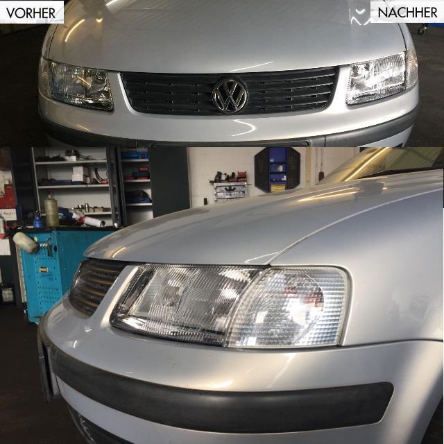 Scheinwerfer rechts mit Nebel H7/H4 + H7 Birne passt für VW Passat 3B ab 1996-2000