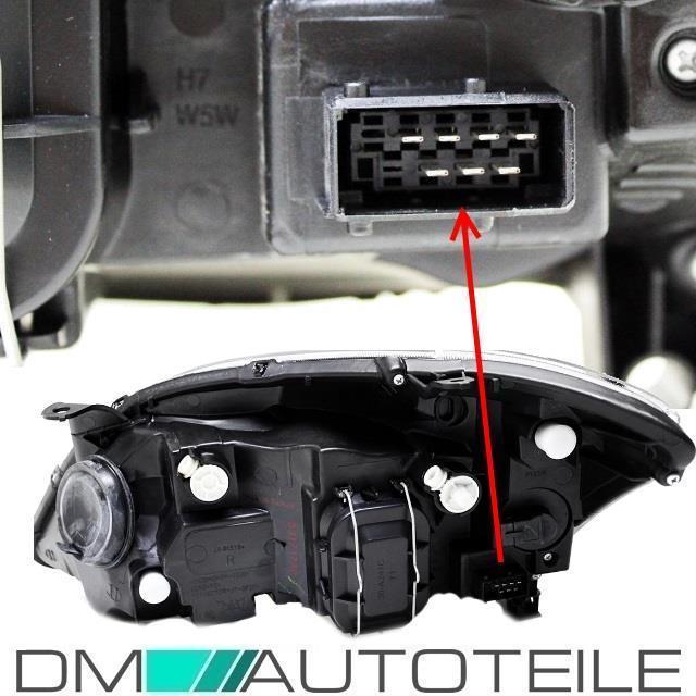 Toyota Corolla E12 Scheinwerfer rechts 04-07 H7/H7 + Stellmotor für Valeo