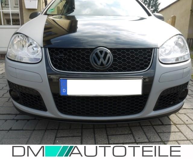 Stoßstange Vorne + Wabengitter KOMPLETT+ Nebelscheinwerfer passt für VW Golf 5
