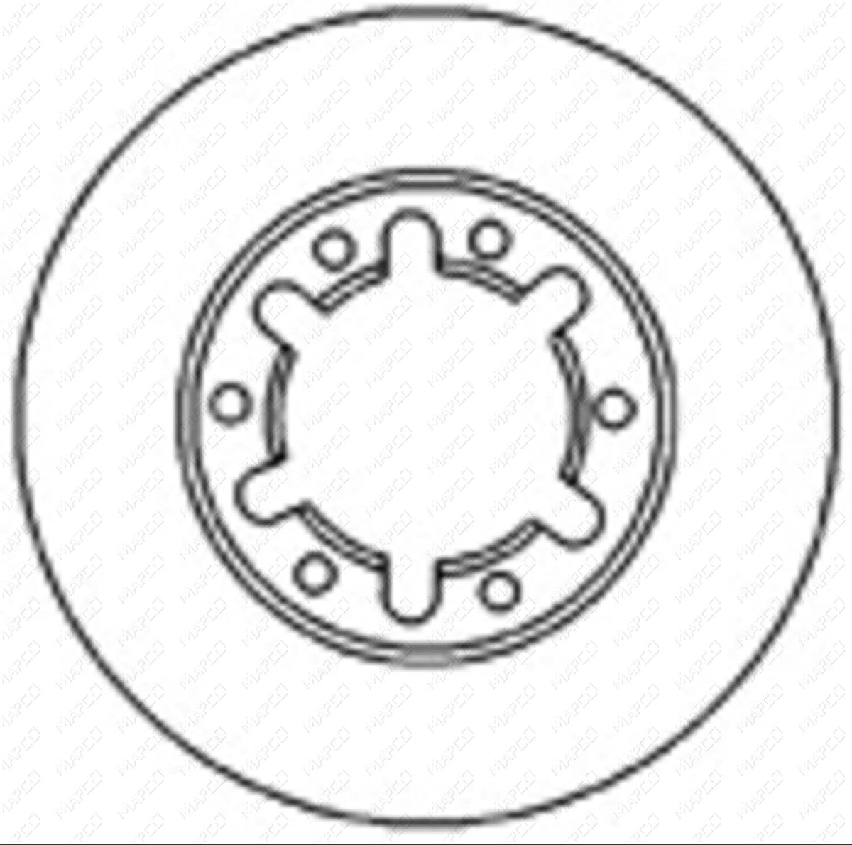 MAPCO Bremsscheibe Vorderachse 45520