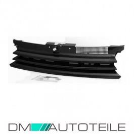 Kühlergrill schwarz ohne Emblem mit Haubenelement für VW Golf 4 IV