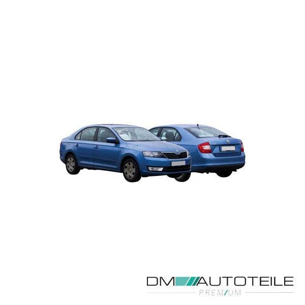 Stoßstange hinten schwarz passt für Skoda Rapid typ NH ab 09/2012