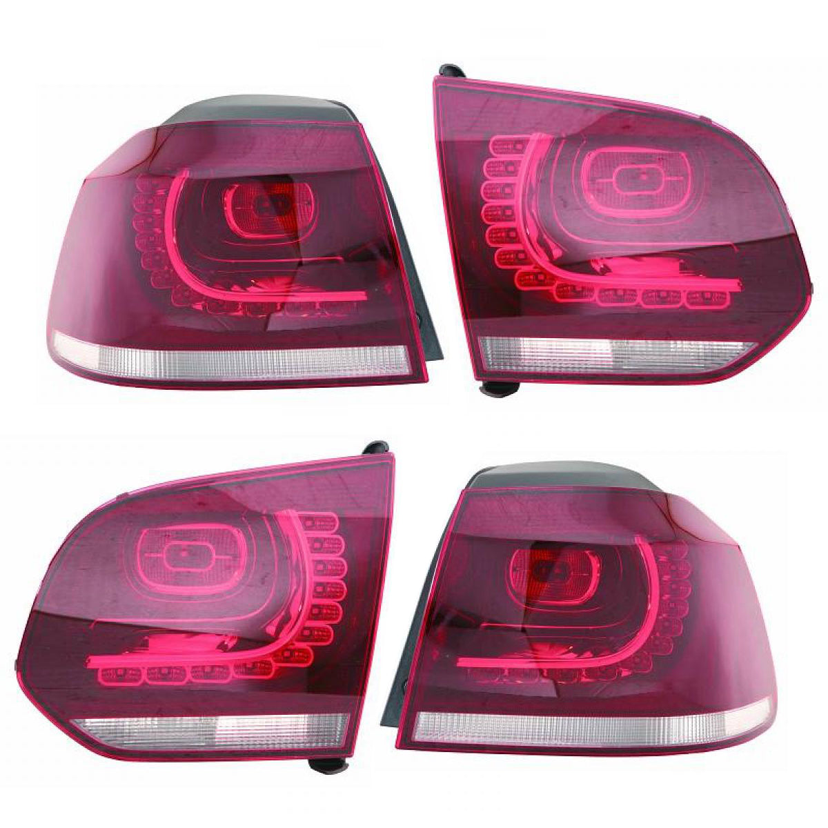 Depo/TYC Rückleuchten Set LED smoke 4 teilig für VW Golf 6 VI (5K1) ab 08-12