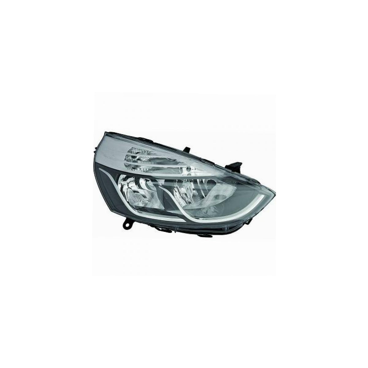 Magneti Marelli Scheinwerfer Hauptscheinwerfer Frontscheinwerfer rechts H7 H1 mit Motor mit Chromrahmen für Renault Clio I...