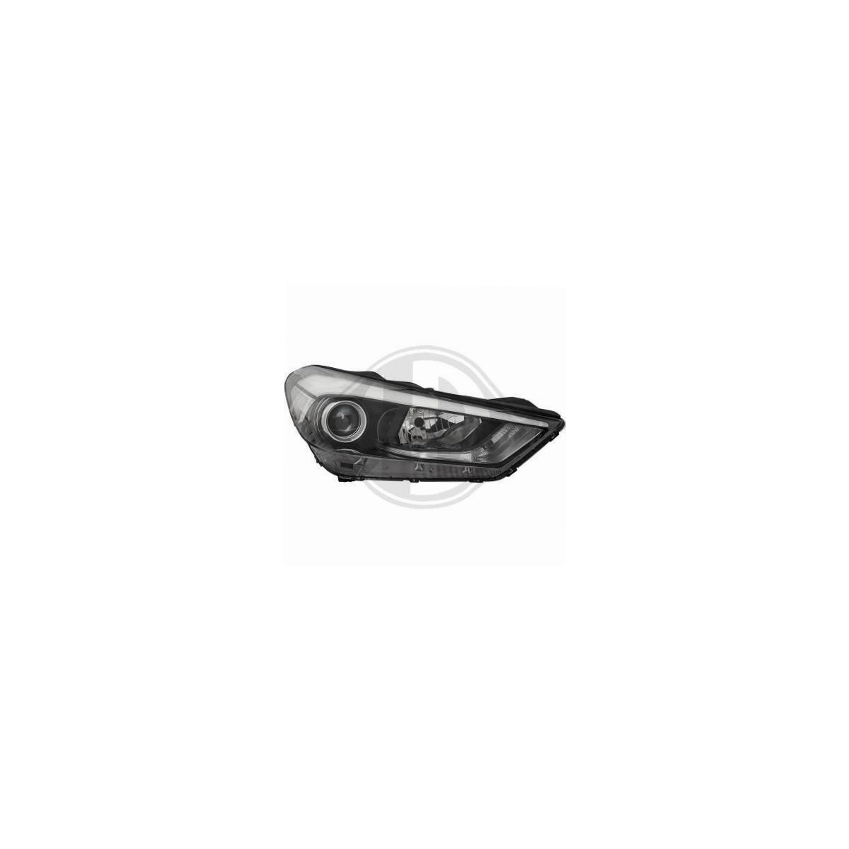 Scheinwerfer Depo LED-TGFL H7/H7 rechts passt für Hyundai Tucson (TL) ab 15-18