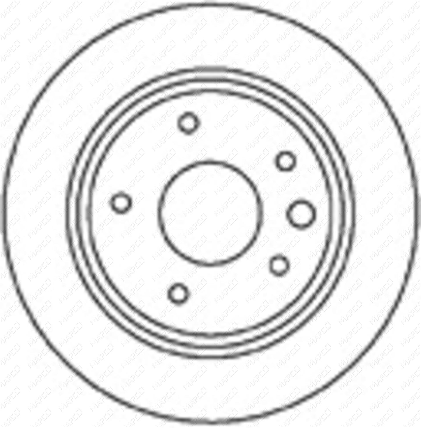 MAPCO Bremsscheibe Hinterachse 15640