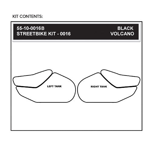 Stomgrip Traktionspad Streetbikes Schwarz Honda CBR1000 RR Bj. 04-07