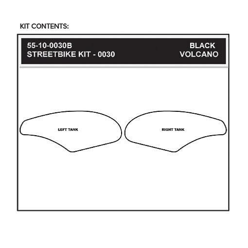 Stomgrip Traktionspad Streetbikes Schwarz Kawasaki Ninja ZX-10R Bj. 04-07