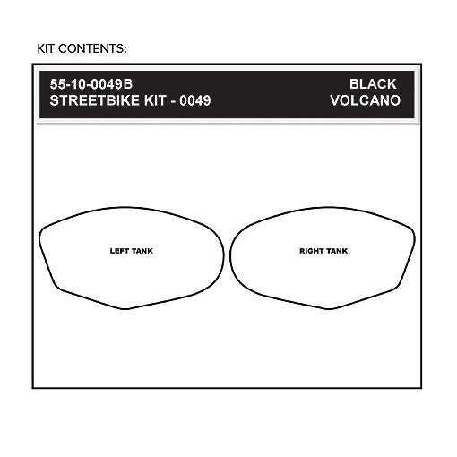 Stomgrip Traktionspad Streetbikes Schwarz Suzuki GSX-R 1000 Bj. 05-06