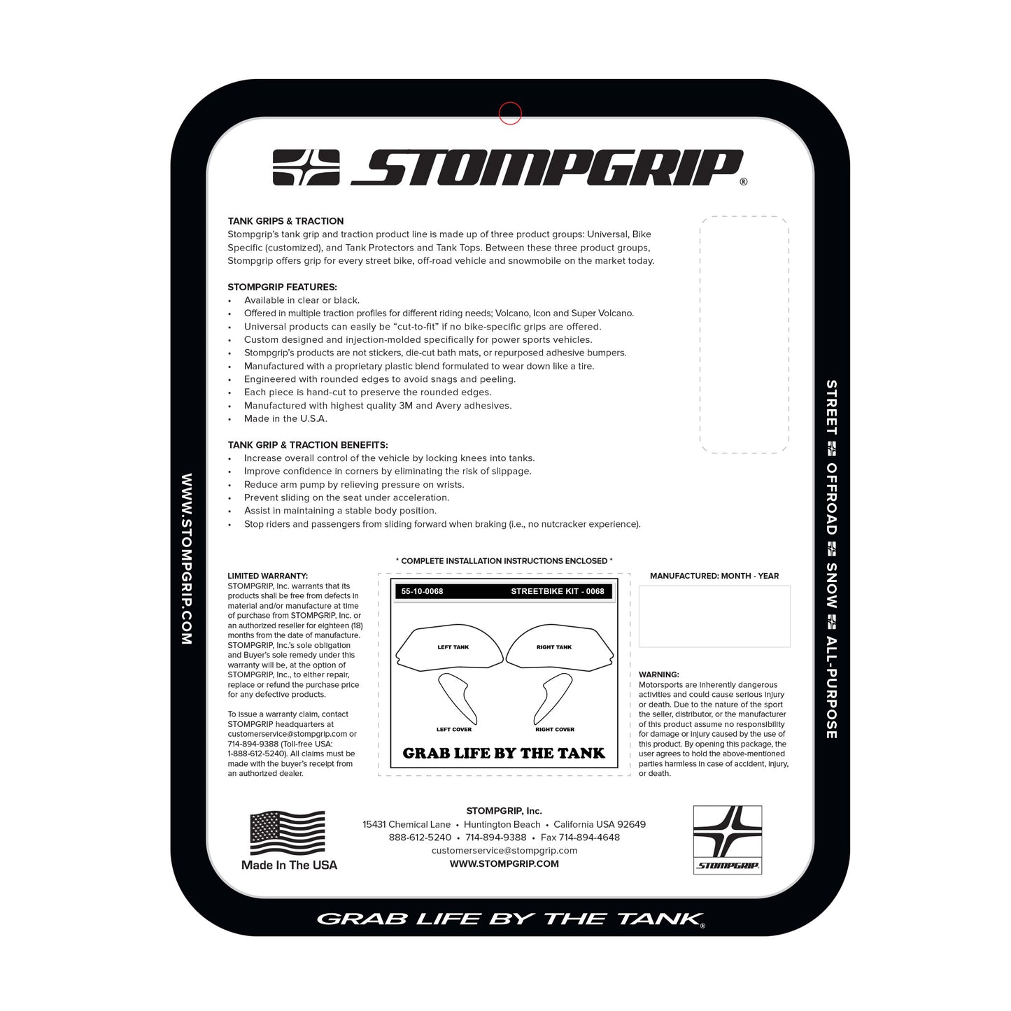 Stomgrip Traktionspad Streetbikes Klar Ducati Panigale 1199 / S / R / Tricolore Bj. 12-14