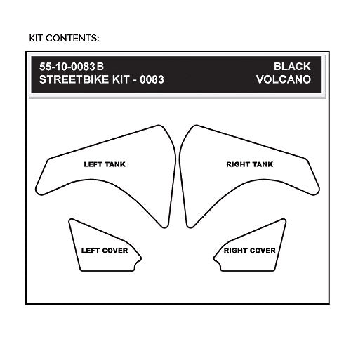 Stomgrip Traktionspad Streetbikes Schwarz BMW F 800 GS Bj. 09-12