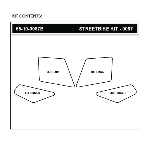Stomgrip Traktionspad Streetbikes Schwarz Honda 400X Bj. 13-15
