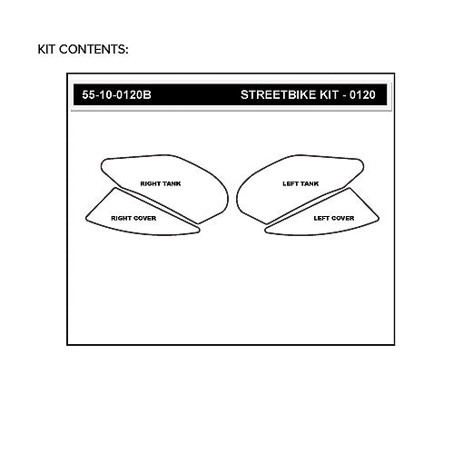 Stomgrip Traktionspad Streetbikes Schwarz Suzuki GSX-S 1000 / F / S / ABS Bj. 16-20