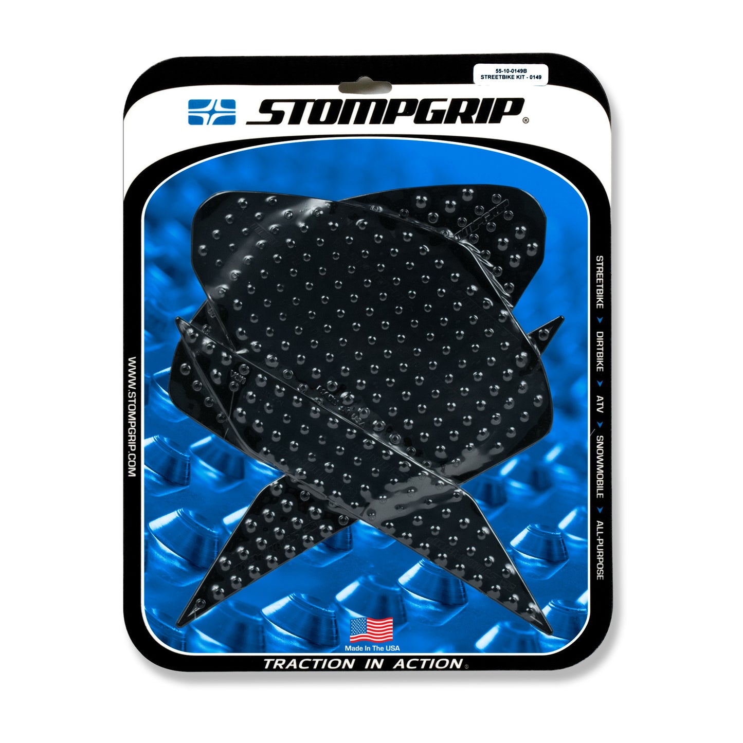 Stomgrip Traktionspad Streetbikes Schwarz Kawasaki Ninja 400 Bj. 18-22