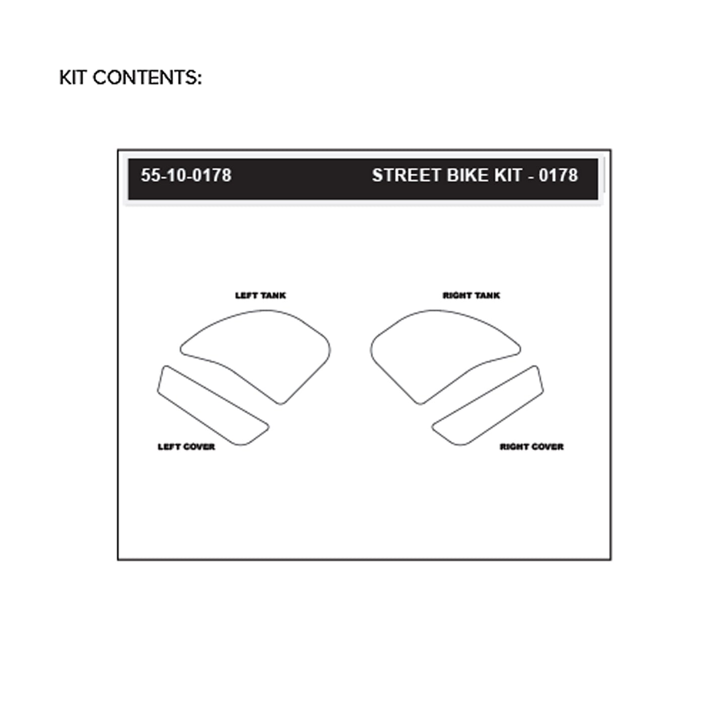 Stomgrip Traktionspad Streetbikes Klar Kawasaki Z1000 SX / SE Bj. 20-22