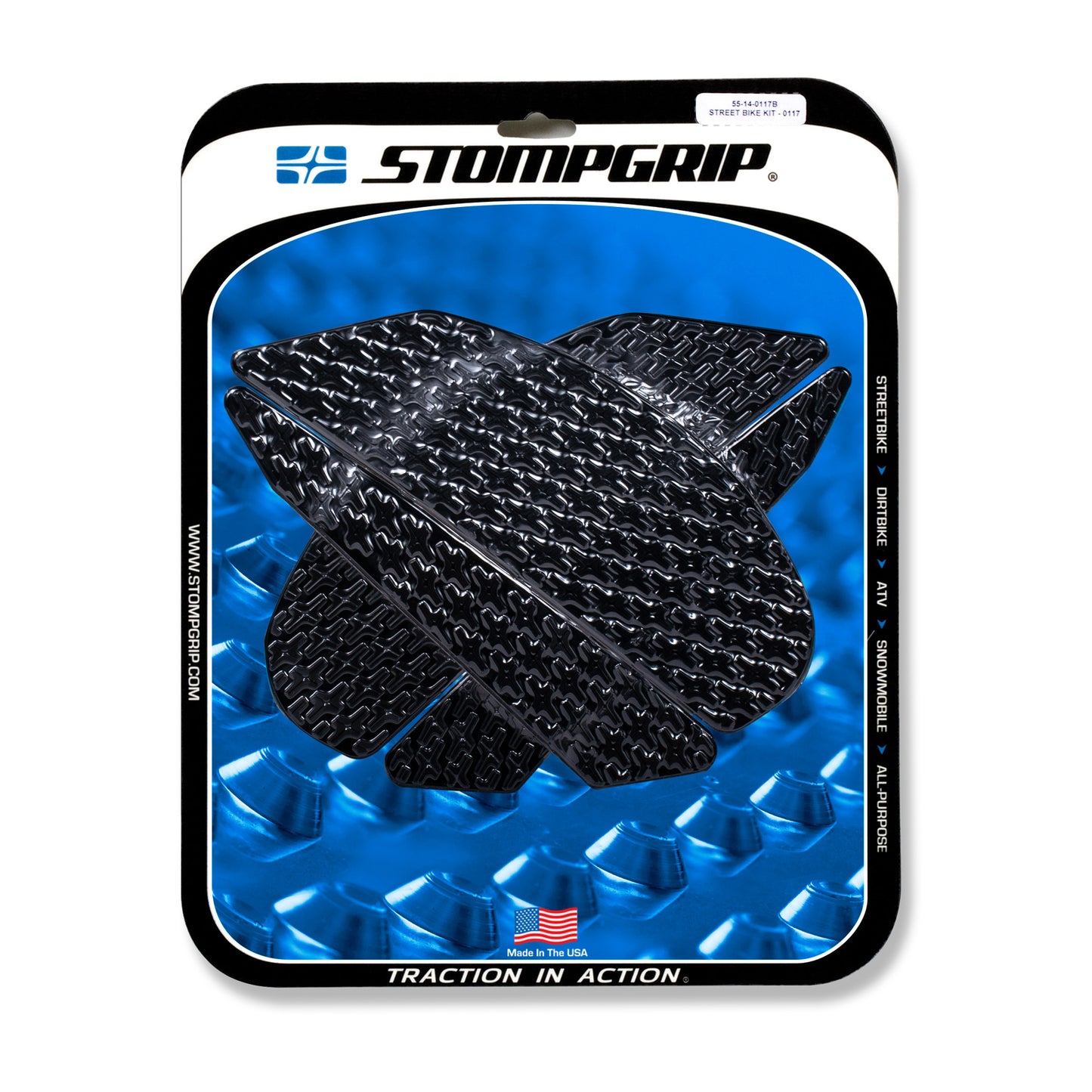 Stomgrip Traktionspad Streetbikes Schwarz Kawasaki Z800 Bj. 13-16