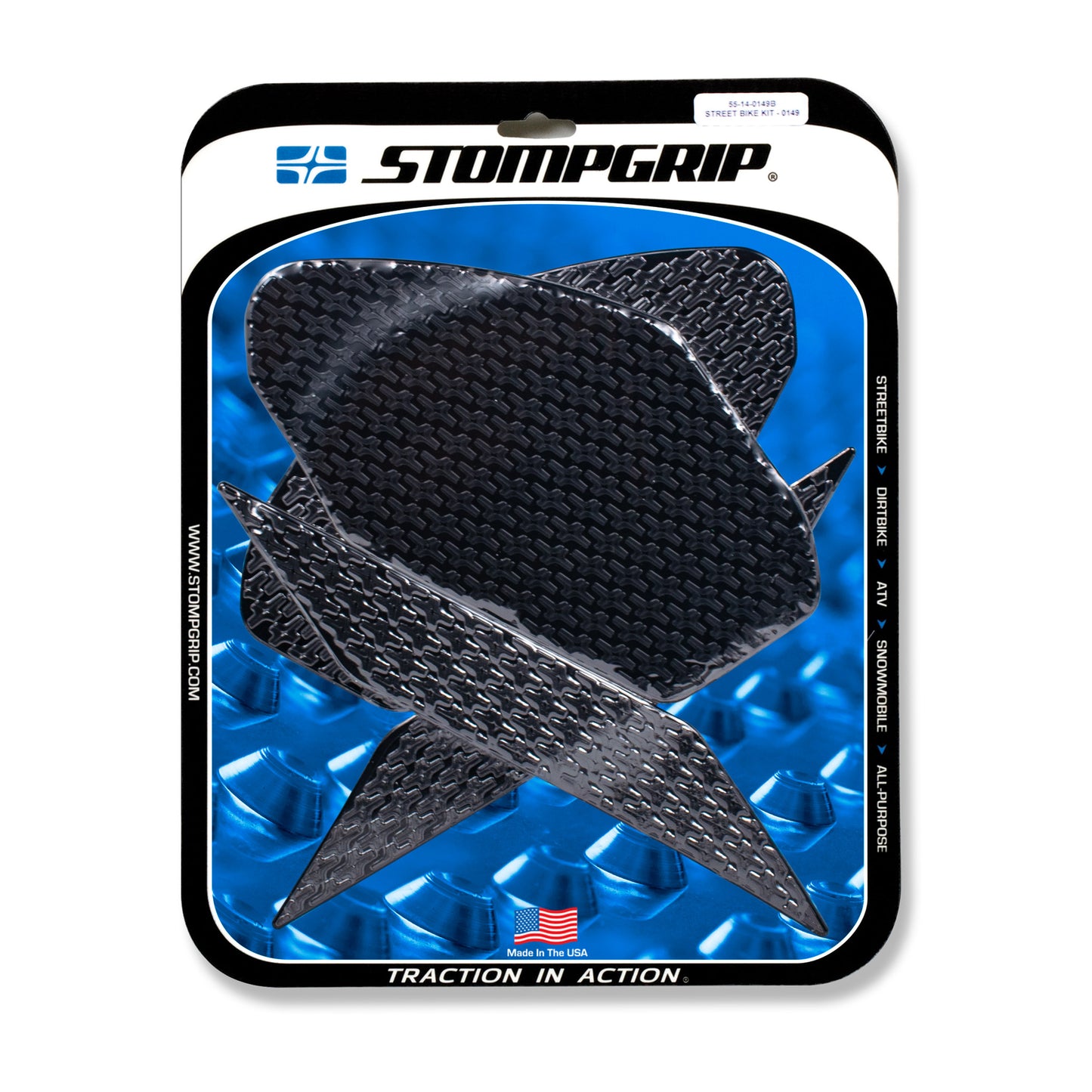 Stomgrip Traktionspad Streetbikes Schwarz Kawasaki Ninja 400 Bj. 18-22