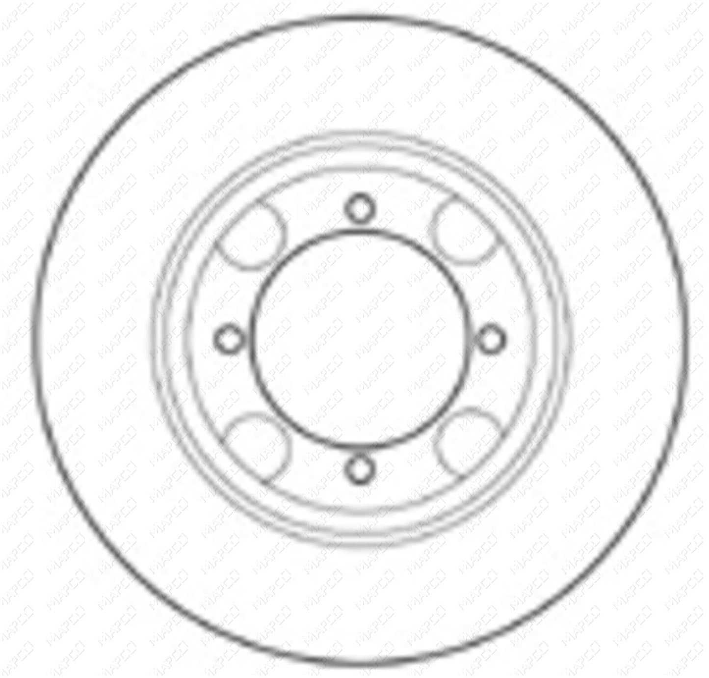 MAPCO Bremsscheibe Vorderachse 15506
