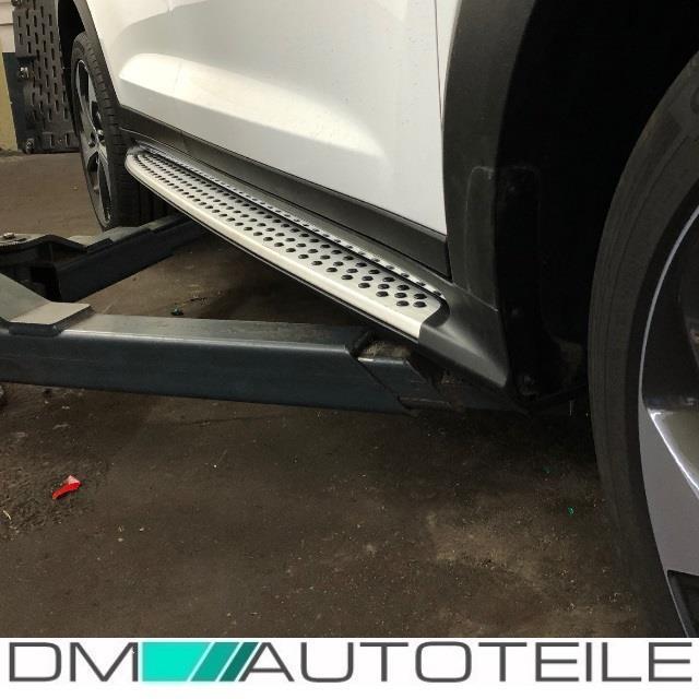 Satz Kia Sportage QL Trittbretter Schweller Aluminium Ansatz 06/2015>