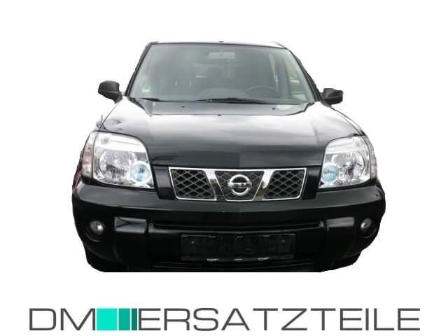 Nissan X-Trail T30 Stoßstange vorne Bj 05-07 für Nebelscheinwerfer vorb. Schwarz