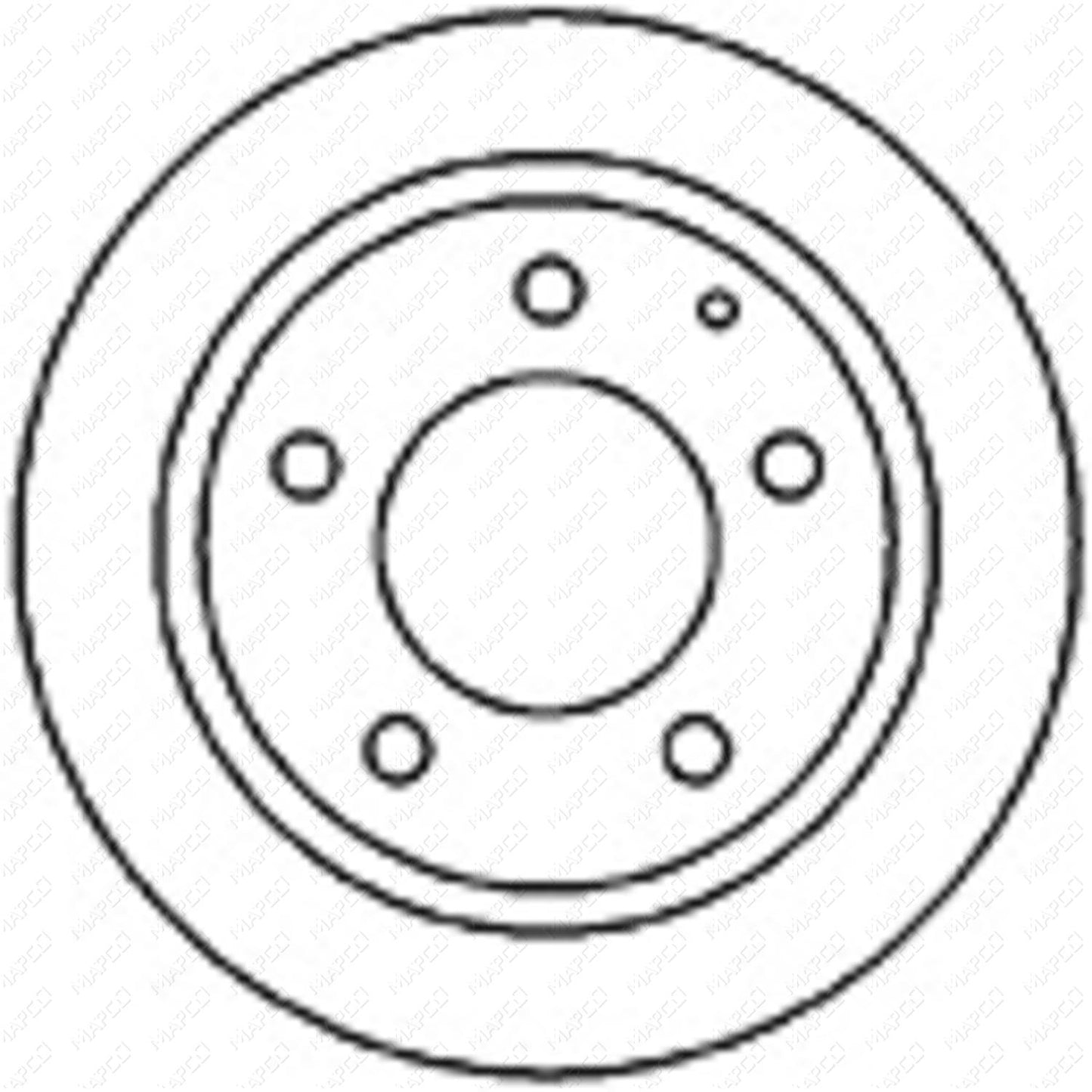 MAPCO Bremsscheibe Hinterachse 25536