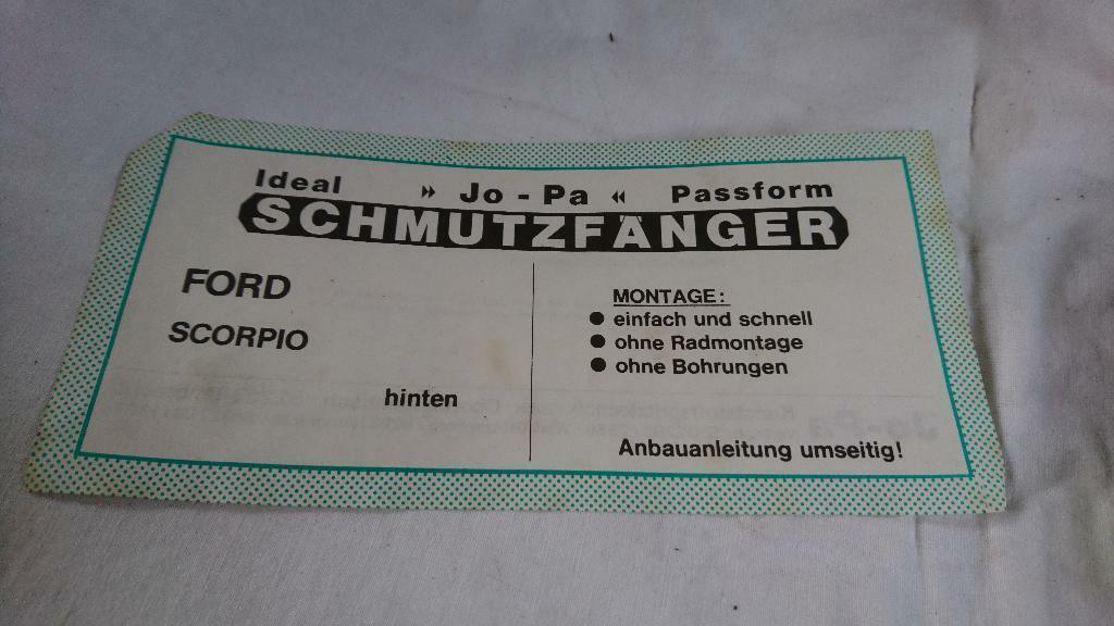 Ford Scorpio Schmutzfänger hinten neu original