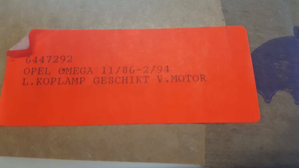 Opel Omega A Scheinwerfer links neu original GM