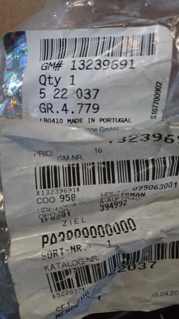 Opel Zafira B Handbremsseil Seilzug neu original GM