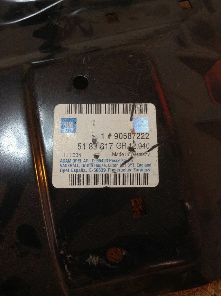 Original Opel Astra G Zafira A Reparaturblech Heckleuchte rechts neu