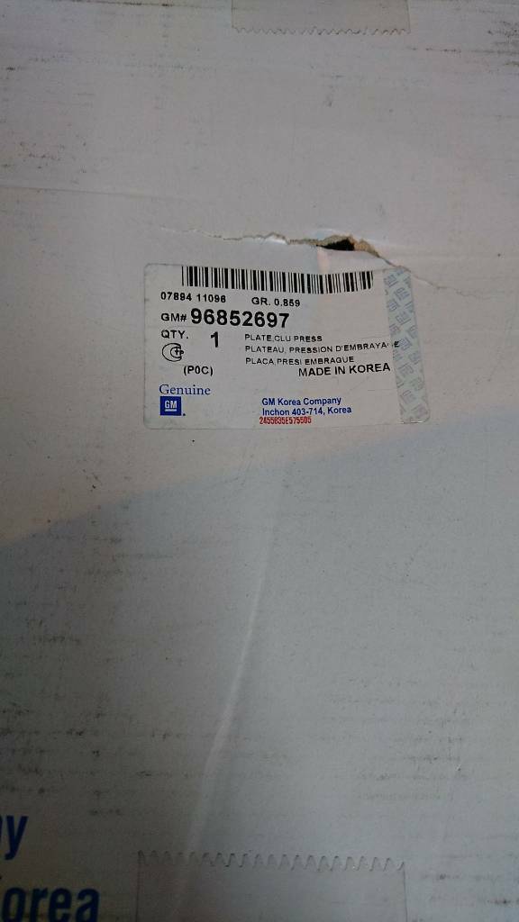 Antara Captiva Nubira Kupplung Druckplatte neu original gm