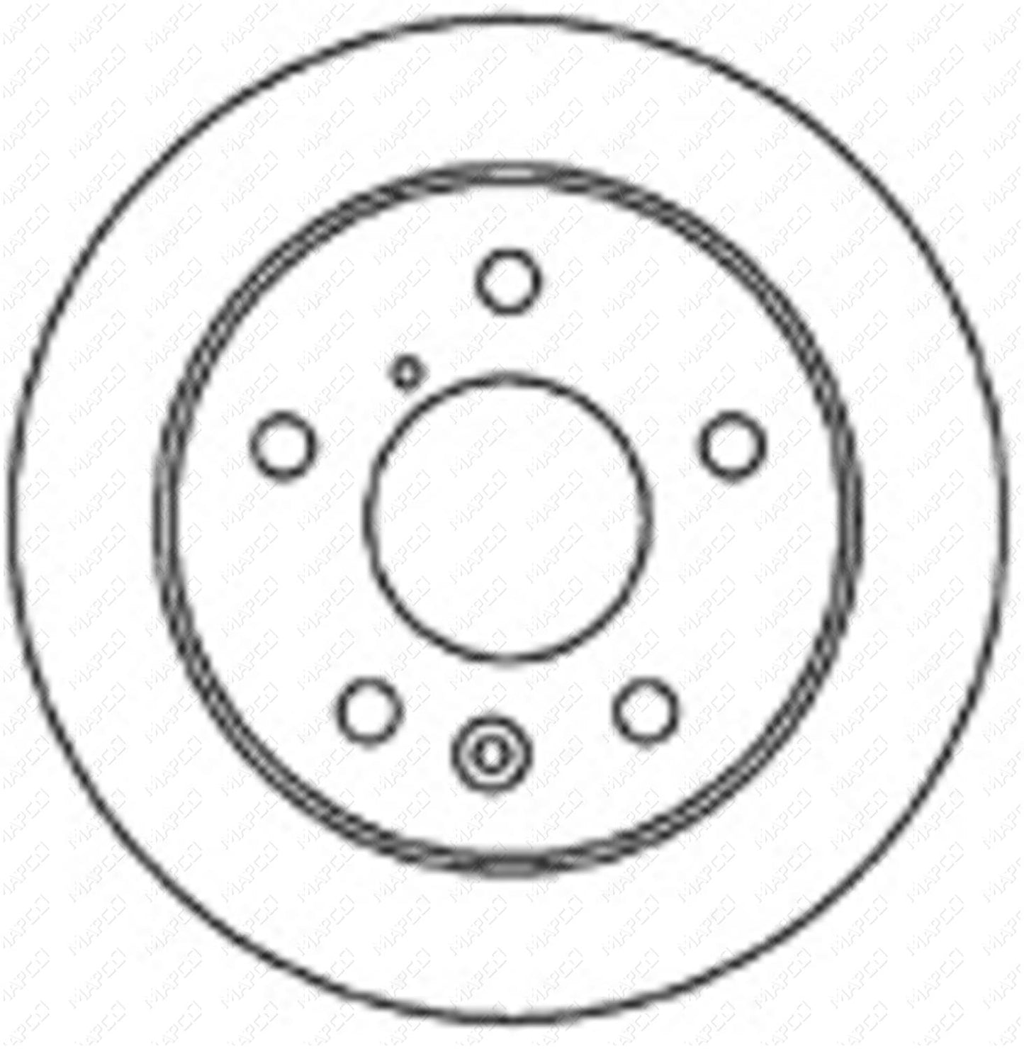 MAPCO Bremsscheibe Hinterachse 25537