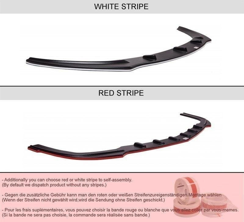 Heck Ansatz Flaps Diffusor für VW GOLF 7 R VARIANT schwarz Hochglanz