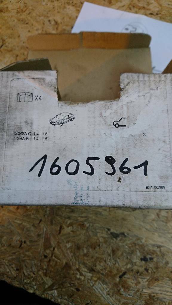 Corsa c tigra b Bremsklötze Bremsbacken hinten neu original gm