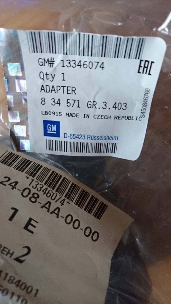 Chevrolet Cruze Luftkanal Luftfilter Adapter neu original GM