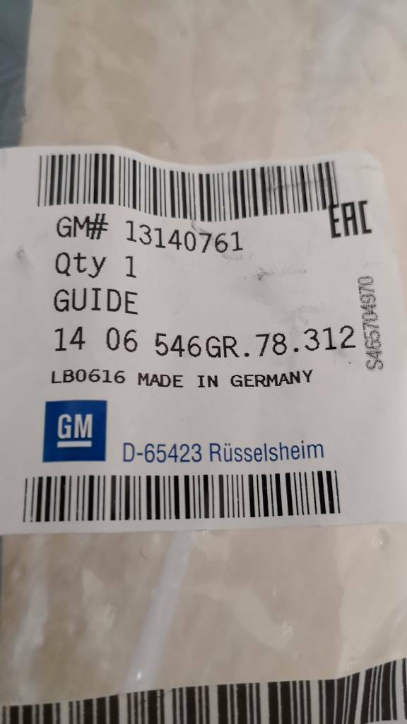 Opel Vectra C Signum Führungsschiene Frontblech Kotflügel Neu original GM
