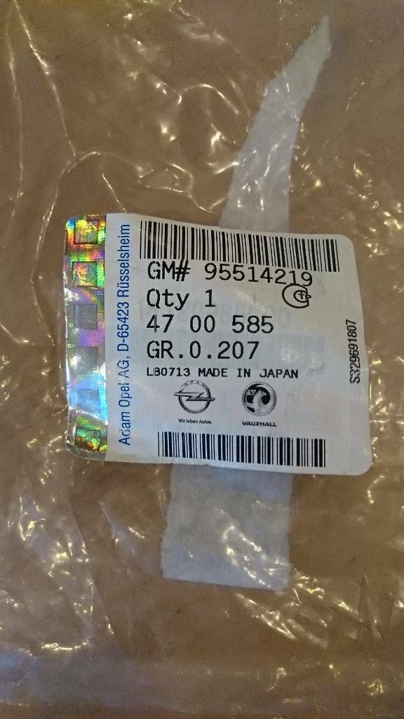 Agila b ventildeckeldichtung neu original gm 95514219