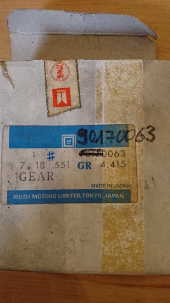Kadett E Zahnrad Getriebe 3. Gang F16 neu original GM
