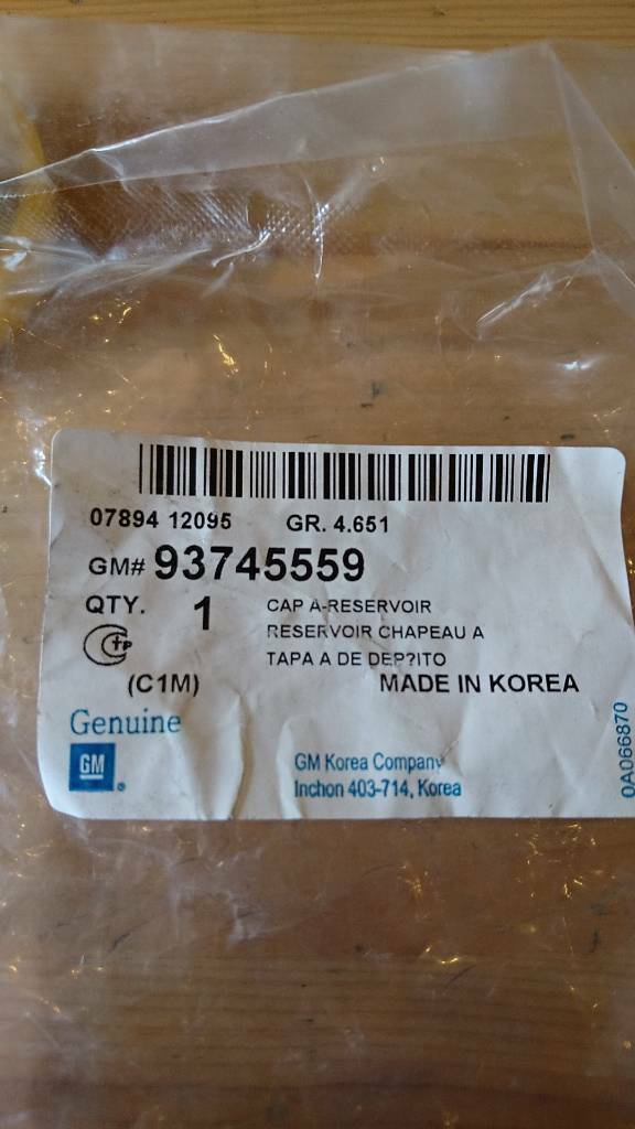 Chevrolet Bremsflüssigkeitsbehälter Deckel neu GM