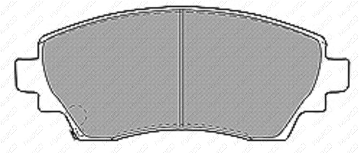 MAPCO Bremsbelagsatz, Scheibenbremse Vorderachse 6549