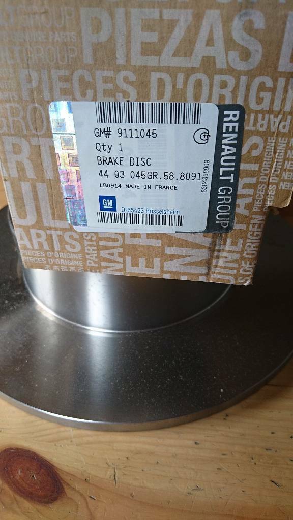 Opel Movano A Bremsscheibe hinten neu original GM